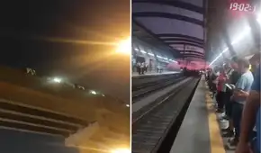 Usuarios quedan atrapados en la Línea 1 del Metro y se ven obligados a caminar por rieles del tren