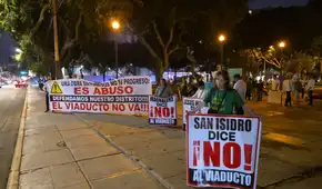 Vecinos realizarán nuevo plantón contra viaductos en Javier Prado tras alertas de la Contraloría