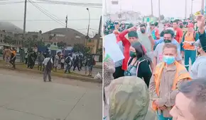 Transportistas bloquean av. Néstor Gambetta tras ataque a cobradora de combi en Ventanilla