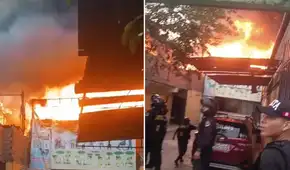 Incendio en San Juan de Lurigancho: emergencia en fábrica textil moviliza 11 unidades de Bomberos