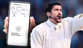 Bad Bunny sorprende a sus fans tras borrar su Instagram luego de su presentación en el Super Bowl 2026
