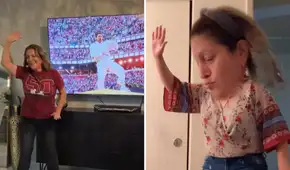 Mujer que se volvió viral por bailar 'Safaera' de Bad Bunny reaparece en redes disfrutando del Super Bowl 2026: “Debió estar en la casita”