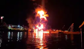 Explosión de embarcación cargada de combustible deja seis heridos en Iquitos