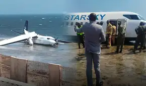 Un avión con 55 personas a bordo se estrella en el mar minutos después de despegar y todos se salvan de milagro en Somalia