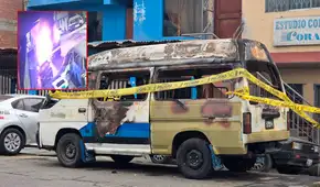 Delincuente disfrazado de repartidor incendia combi en Chorrillos: ataque quedó grabado en cámaras