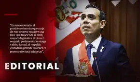 El presidente interino requiere consenso ciudadano