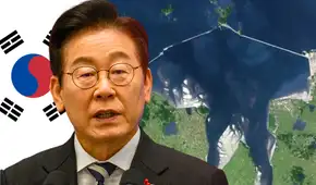 Corea del Sur le quita terreno al océano con una megacontrucción que divide el mar de la tierra y es visible desde el espacio