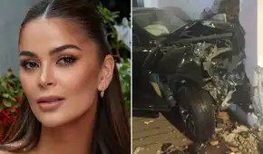 Laura Spoya sufre aparatoso accidente con su camioneta en Surco y es hospitalizada de emergencia