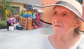 Mujer de 78 años vive en calle de SJL tras ser desalojada mientras salía a almorzar: dueña le subió el alquiler de un día para otro