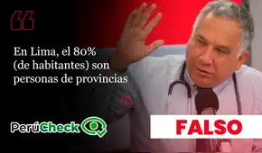 ¿El 80% de Lima está compuesto por personas de provincia? Es falso lo afirmado por el candidato Armando Massé