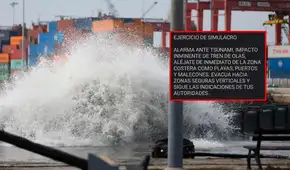 Sismate emite alerta de tsunami: usuarios recibieron notificación de ejercicio de simulacro en Perú