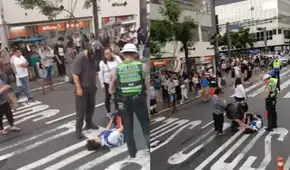 Trabajador de la ATU es atropellado por una motocicleta en la avenida Abancay mientras cruzaba la pista