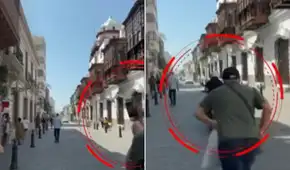 Turista turco sufre el robo de su celular a solo dos cuadras de Palacio de Gobierno