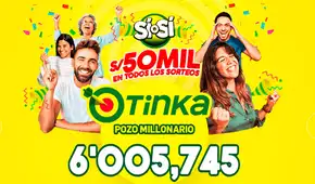 Sorteo de La Tinka HOY domingo 15 de febrero de 2026: premios, jugada ganadora y Pozo Millonario