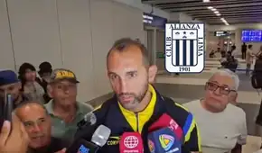 Hernán Barcos agradece el cariño de los hinchas de Alianza Lima y no descarta volver: "Veremos en un futuro"
