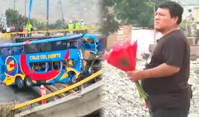 Esposo de profesora desaparecida tras colapso del puente de Chancay le lleva rosas por San Valentín: “No pierdo la esperanza”