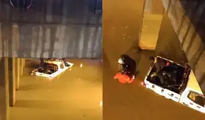 Intensas lluvias inundan bypass vehicular y generan cancelación de vuelos en Arequipa