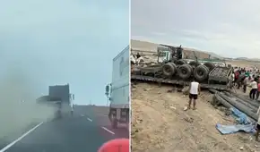 Video revela que tráiler hizo maniobras temerarias antes de choque que dejó 4 fallecidos en Huacho