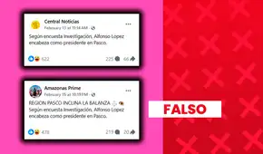 López Chau NO lidera intención de voto en Pasco: se trata de un sondeo de opinión y no de una encuesta avalada por el JNE