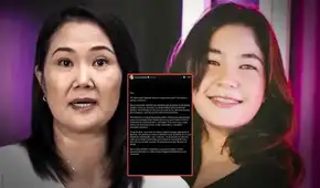 Hija de Keiko Fujimori rechaza postura de lideresa de Fuerza Popular sobre el aborto por violación: "No me representa"