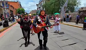 Carnavales ayacuchanos satirizaron al censurado presidente José Jerí