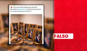 Estos no son los cuadros que el gobierno de Jerí mandó a colocar en todos los ministerios: se trata de una imagen con IA