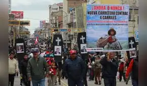 Paro HOY en la Carretera Central EN VIVO: gremios exigen inicio inmediato de megaobra al nuevo presidente José Balcázar