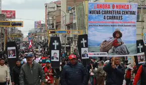 Paro HOY en la Carretera Central EN VIVO: gremios exigen inicio inmediato de megaobra al nuevo presidente José Balcázar
