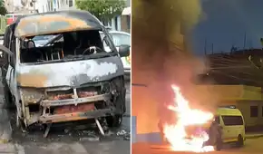 Combi de empresa 'El Colonial' se incendia cerca del mercado Sarita Colonia en el Callao: investigan posible caso de extorsión
