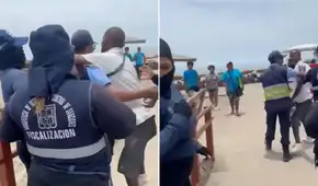 Hombre agrede a fiscalizadora en Playa Agua Dulce durante operativo municipal en Chorrillos: sujeto fue liberado