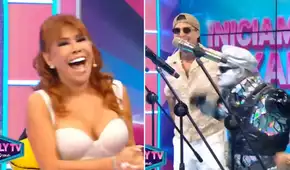 Magaly Medina sorprende al incluir karaoke con personajes de Chollywood en su programa: "Esto es lo que tenemos, no hay más"