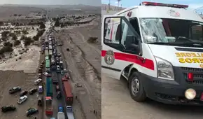 Mujer muere tras descompensarse mientras esperaba pase vehicular por huaicos en la Panamericana Sur
