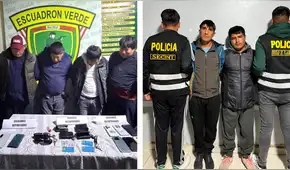 Capturan a dos bandas dedicadas al robo de celulares en Juliaca