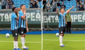 Erick Noriega marcó su primer gol con Gremio frente a Atlético Mineiro: el defensor anotó un golazo de cabeza