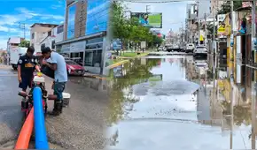 Chiclayo: vecinos compran motobombas para evacuar ellos mismos el agua de lluvia ante la ausencia de la Municipalidad