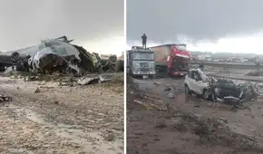 Avión de la Fuerza Aérea de Bolivia sufrió accidente y cayó sobre varios vehiculos en carretera de El Alto