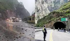 Cierre total de la Carretera Central: fuertes lluvias provocaron deslizamientos en las vías