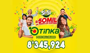 Sorteo de La Tinka HOY domingo 8 de marzo de 2026: premios, jugada ganadora y Pozo Millonario