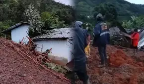 Piura: una persona desaparecida y seis viviendas destruidas por deslizamiento en Ayabaca