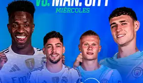 Real Madrid vs Manchester City EN VIVO HOY: Kylian Mbappé es baja para los octavos de final de la Champions League