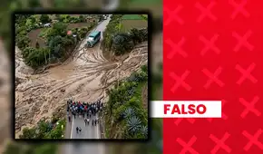 Es falso que carretera en Huánuco haya sido bloqueada por huaico: imagen fue generada con inteligencia artificial