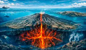 Un coloso dormido bajo el océano: el supervolcán submarino que mide casi 5.000 metros y supera 9 veces el tamaño de Lima