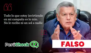 Es falso que la campaña de César Acuña sea financiada solo por él