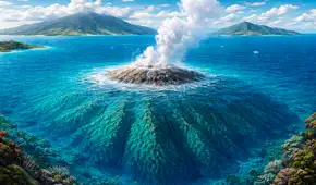 Una joya que crece bajo el mar: el volcán submarino de casi 4.000 metros, menos que el Misti de Perú, y pronto se convertiría en isla