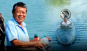 Un agricultor chino de 60 años sorprende al crear un submarino casero capaz de sumergirse 8 metros en el río con solo US$700