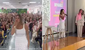 Alejandra Baigorria reaparece dando charla de empoderamiento tras ampay de Said Palao en Argentina: fue ovacionada por asistentes