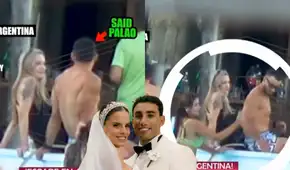 Captan a joven acariciando la espalda de Said Palao en una piscina en Argentina: Magaly Medina mostró nuevas imágenes