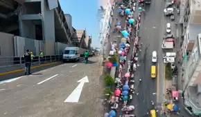 Ambulantes desalojados de Gamarra invaden Av. Bauzate y Meza: anuncian plantón para exigir reubicación