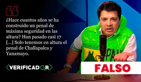 Es falso que en Perú no se construyan cárceles de máxima seguridad en altura desde hace 17 años, como afirmó el candidato presidencial Paul Jaimes