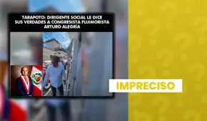 Ciudadano sí increpó a congresista Arturo Alegría en Tarapoto, pero video no es actual: ocurrió en 2024